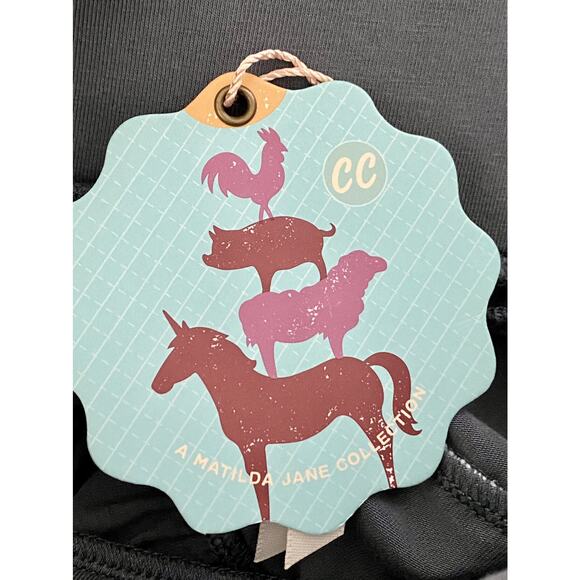 NWT Matilda Jane Heart Soul Pride Blue Gray Floral Nina Knit Tiered Ruffle Skirt - Picture 7 of 7